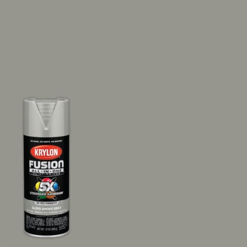 Krylon® Fusion Gloss Smoke Gray All-In-One™ Spray Paint and Primer Perspective: back