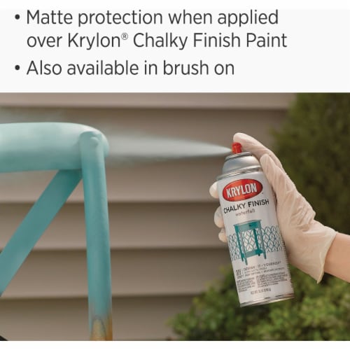 Krylon® Chalky Finish Matte Sealer Clear Spray Paint Perspective: back