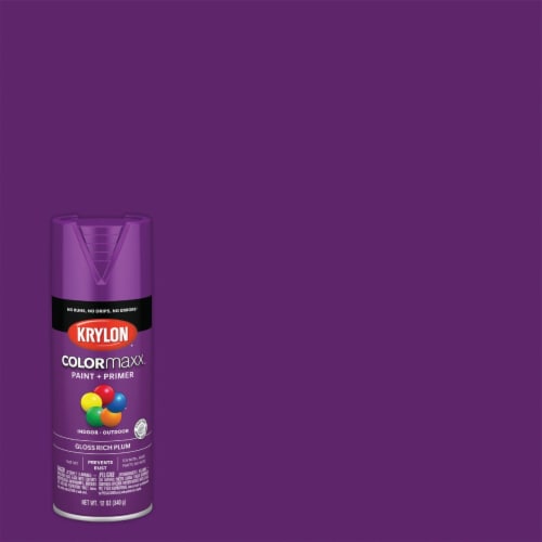 Krylon® Colormaxx Paint & Primer - Gloss Rich Plum Perspective: back
