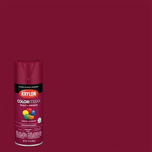 Krylon® ColorMaxx Paint & Primer - Satin Burgundy Perspective: back