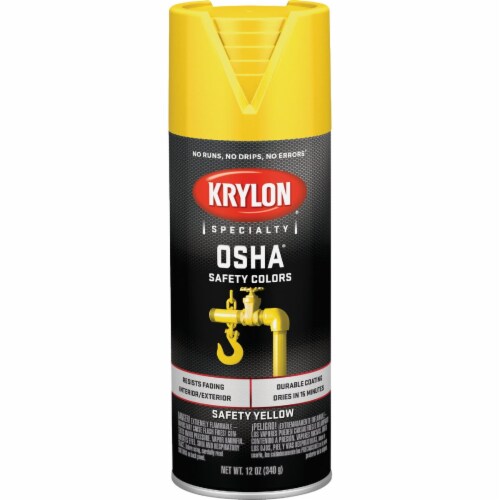 Krylon OSHA Gloss Spray Paint - Safety Yellow Perspective: back