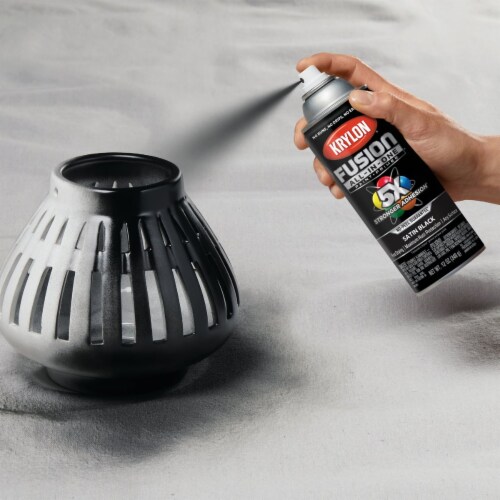 Krylon® Fusion Spray Paint - Satin Black Perspective: back