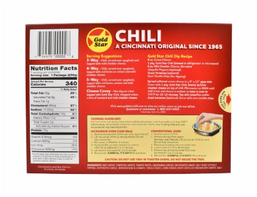 Gold Star Original Chili Perspective: back