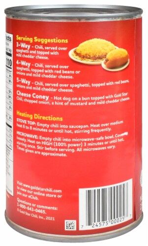 Gold Star® Chili Perspective: back