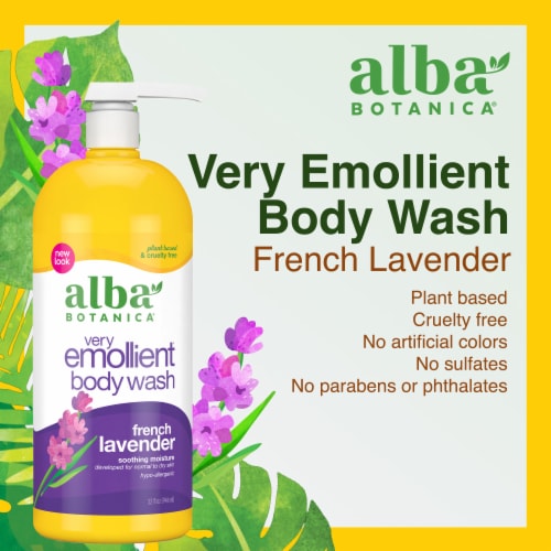 Alba Botanica® French Lavender Very Emolllient Body Wash Perspective: back