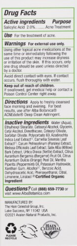 Alba Botanica® Acne Dote® Oil Control Lotion Perspective: back