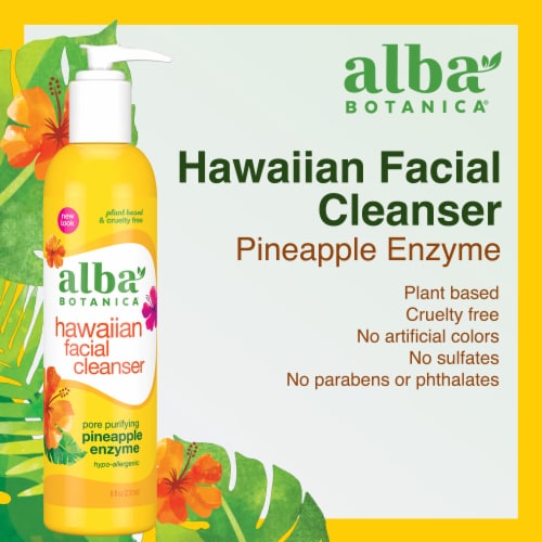 Alba Botanica® Pineapple Enzyme Hawaiian Facial Cleanser Perspective: back