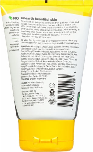 Alba Botanica® Volcanic Clay Hawaiian Detox Scrub Perspective: back