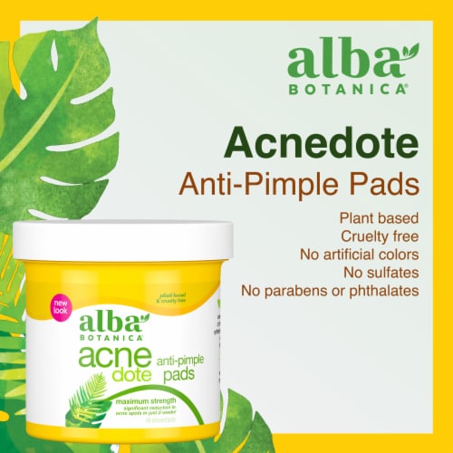 Alba Botanica® Acne Dote Anti-Pimple Pads Perspective: back