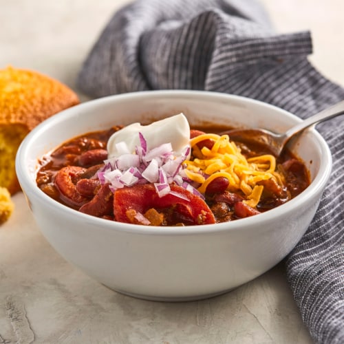 Muir Glen™ Organic Medium Seasoned Fire Roasted Diced Tomatoes with Jalapeños Chili Starter Perspective: back