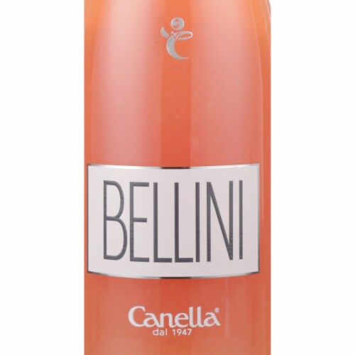Canella Bellini Sparkling Wine Italy Peach Wine Based Cocktail Perspective: back