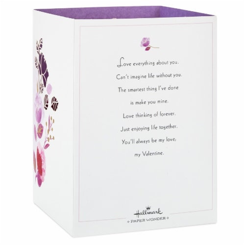 Hallmark Valentine's Day Card #49: Hallmark Paper Wonder Displayable Pop Up Love Birds Perspective: back