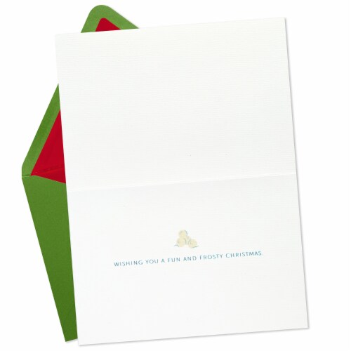 Christmas Card #46: Hallmark Signature Peanuts Christmas Card (Fun and Frosty Christmas) Perspective: back