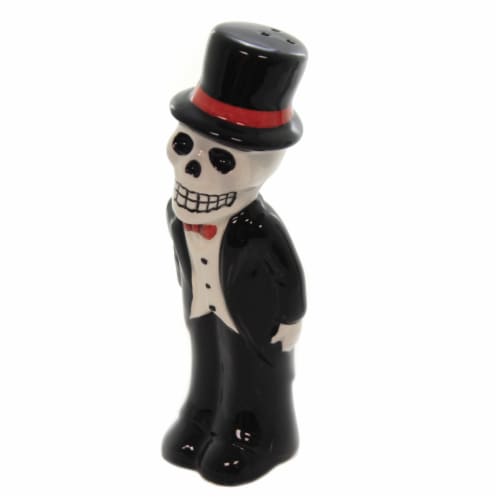 Tabletop Love Never Dies Set/2 Salt Pepper Shakers Day Of Dead 10773 Perspective: back