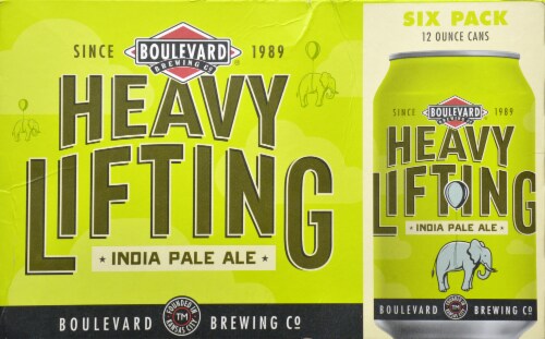 Boulevard Brewing Co. Heavy Lifting IPA Perspective: back