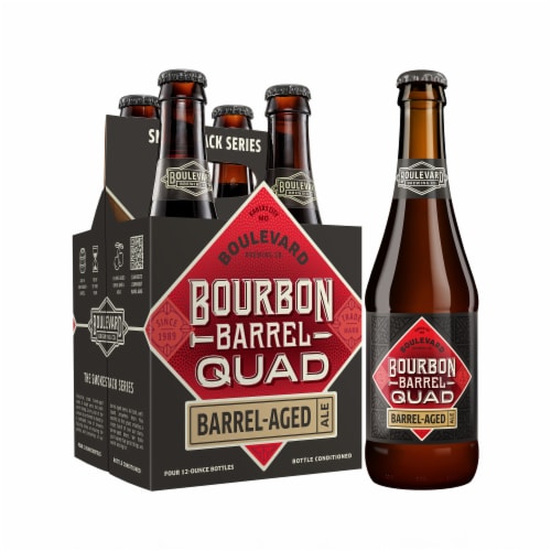 Boulevard Bourbon Barrel Quad Craft Beer Perspective: back