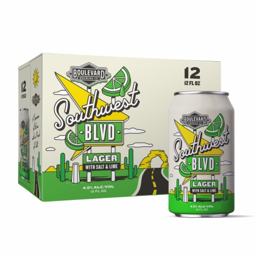 Boulevard Southwest Boulevard Lager Craft Beer 12pk Cans Perspective: back