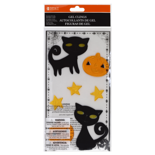 Impact Innovations Gel Clings Halloween Indoor Window Decor Perspective: back
