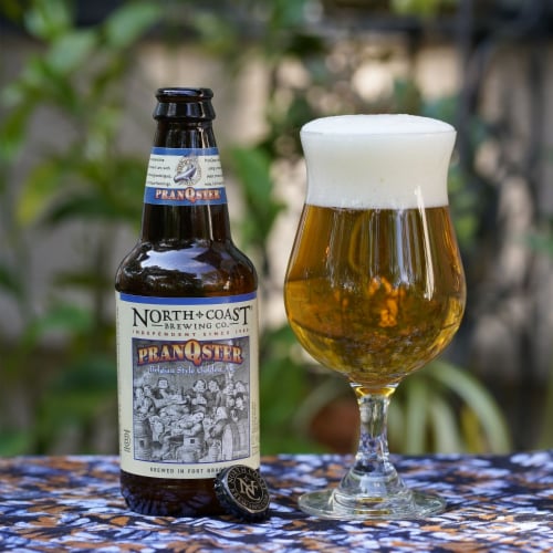 North Coast Brewing Co. PranQster Belgian Style Golden Ale Craft Beer Perspective: back
