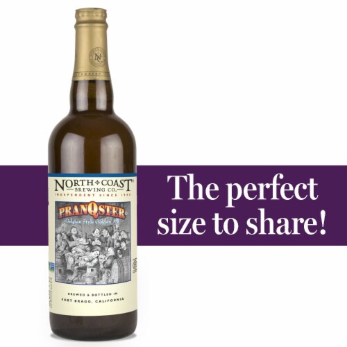 North Coast Brewing Co. PranQster Belgian Style Golden Ale Craft Beer Perspective: back