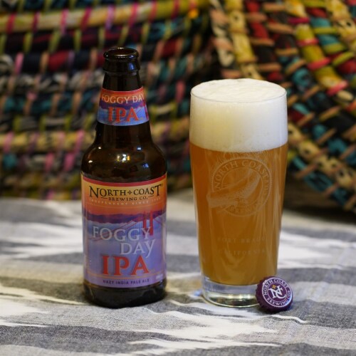 North Coast Brewing Co. Foggy Day Hazy IPA Craft Beer Perspective: back