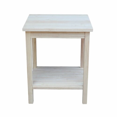 International Concepts Unfinished Accent Table Ready To Assemble