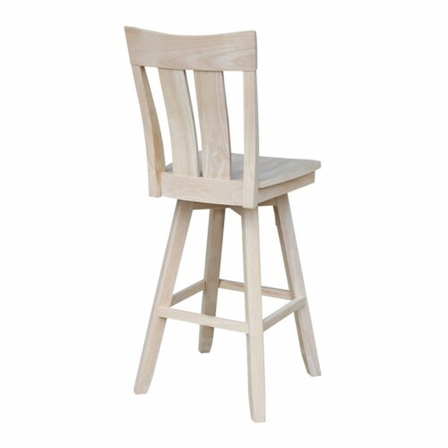Ava Bar height Stool - With Swivel Seat - 30  Seat Height Perspective: back