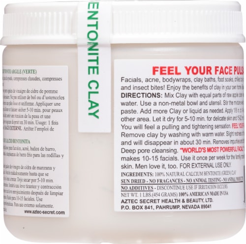 Aztec Secret Indian Healing Clay Perspective: back