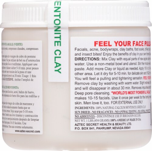 Aztec Secret Indian Healing Clay Perspective: back