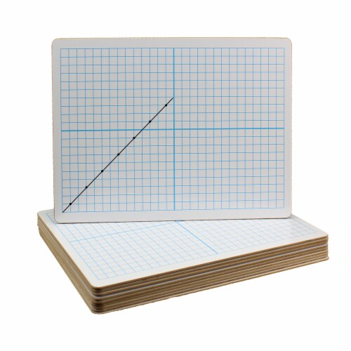 Flipside Products X Y Axis Dry Erase Board, Dual Sided, 9 W x 12 L