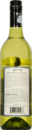 Wishing Tree Unoaked Chardonnay Perspective: back