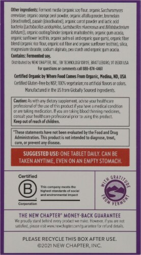 New Chapter Organics Every Man's One Daily Whole-Food Multivitamin Perspective: back