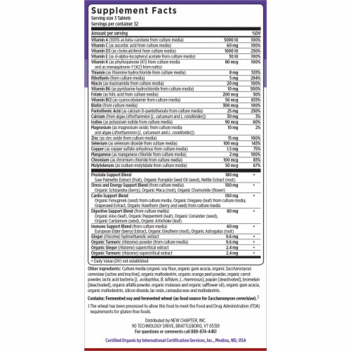 New Chapter  Every Man's® II 40 Plus Multivitamin Perspective: back