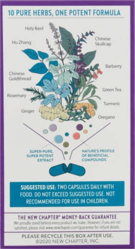 New Chapter Zyflamend Whole Body Dietary Supplement Perspective: back