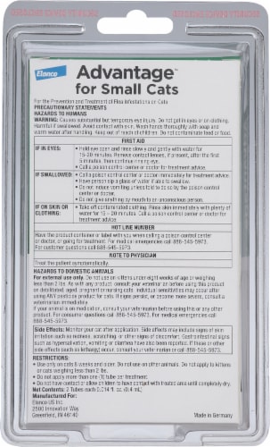 Advantage™ Small Cat Flea Treatment and Prevention Perspective: back