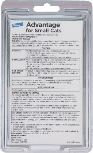 Advantage™ Small Cat Flea Treatment and Prevention Perspective: back