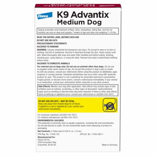 Elanco™ K9 Advantix™ Medium Dog Perspective: back