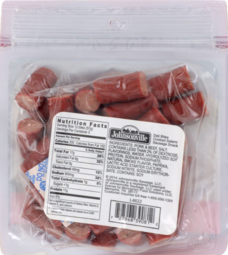 Johnsonville Salami Deli Bites Perspective: back