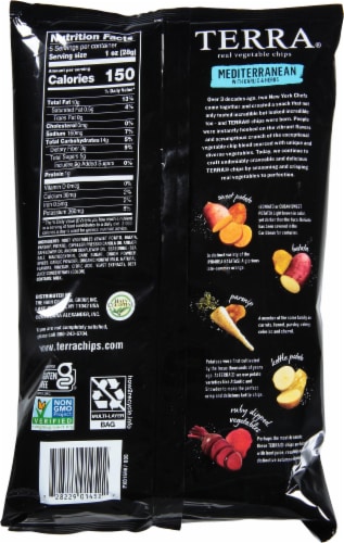 Terra® Mediterranean Garlic and Herbs Vegetable Chips Perspective: back