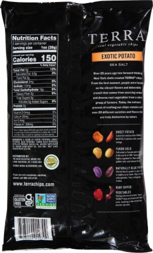 Terra® Exotic Potato Sea Salt Vegetable Chips Perspective: back