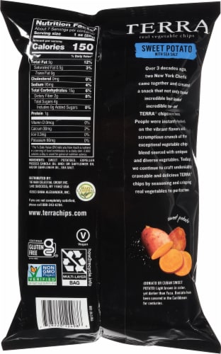 Terra® Crinkle Sweet Potato Chip Perspective: back