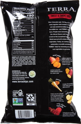 Terra® Sweet & Smokey BBQ Vegetable Chips Perspective: back