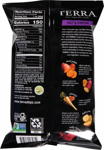 Terra® Sea Salt and Vinegar Vegetable Chips Perspective: back
