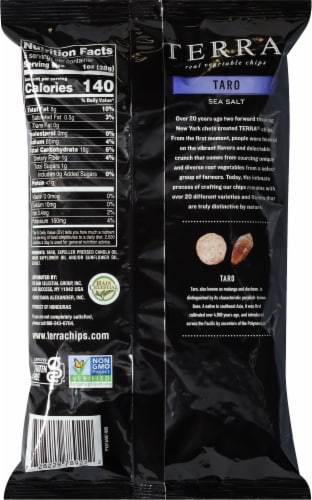 Terra® Sea Salt Taro Vegetable Chips Perspective: back