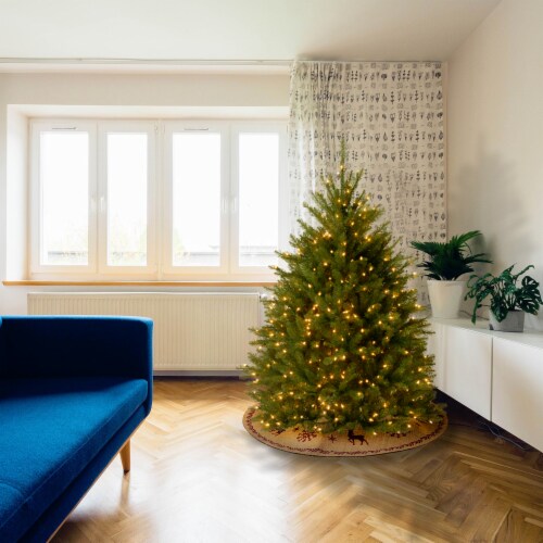 National Tree Company Dunhill Fir 4.5 Foot Prelit Christmas Tree