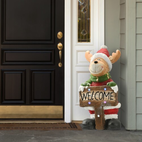 National Tree Company 29 Lighted Reindeer Décor Piece Perspective: back