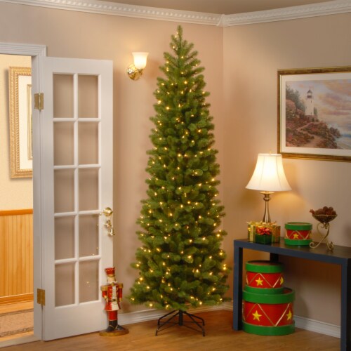 National Tree Company Feel Real 7.5 Foot Artificial Christmas Tree with ...