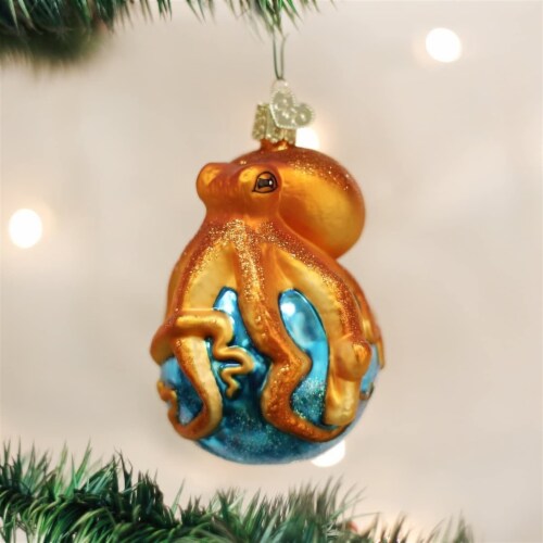 Old World Christmas Octopus Glass Blown Ornament Perspective: back