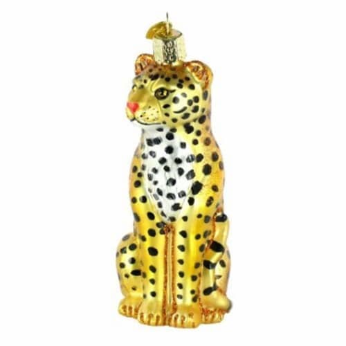Old World Christmas Glass Blown Ornament Tree Leopard, 1 Fry’s Food
