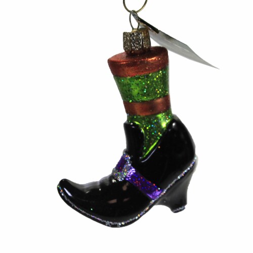 Old World Christmas Glass Ornament - Witches Shoe